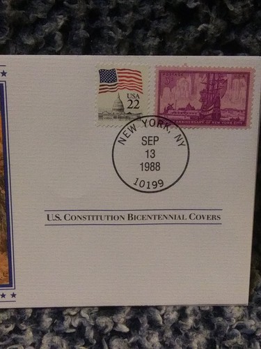 U.S. CONSTITUTION BICENTENNIAL COVER NEW YORK SEPT. 13, 1988 - Picture 3 of 4