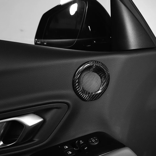 Real Carbon Fiber Car Side Door Audio Tweeter Speaker Cover For Toyota Supra - Picture 5 of 11