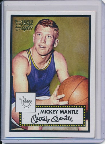 MICKEY MANTLE 2005-06 TOPPS NBA BASKETBALL 1952 STYLE #7 - Picture 1 of 2