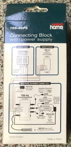 Xantech 789-44PS One Zone Four Source Connecting Block with Power Supply - Picture 3 of 5