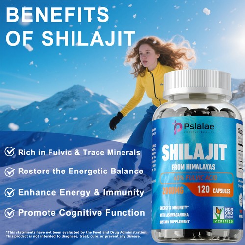Shilajit 2000mg - Bio, extrem stark, Fulvosäure, Energieschub, Immununterstützung - Bild 4 von 13