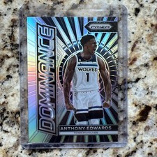 2023-2024 Panini Prizm Dominance Anthony Edwards Silver Prizm
