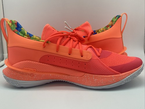 Talla 14 - Zapatos de baloncesto Under Armour Sour Patch Kids x Curry 7 Peach Plasma - Imagen 3 de 13