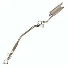 Stainless Steel Muffler Resonator Pipe Exhaust System Kit fits: 2003-05 Corolla