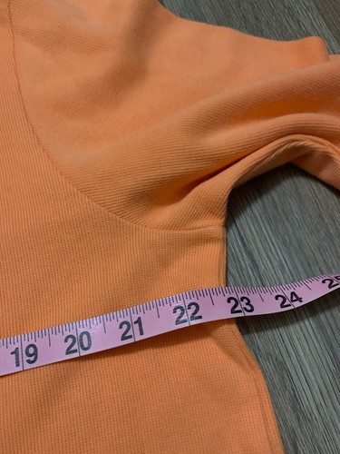 CHAPS Ralph Lauren Men's Peach Quarter Zip Pullover Fleece Sweater Size LargeNWT - Picture 3 of 6