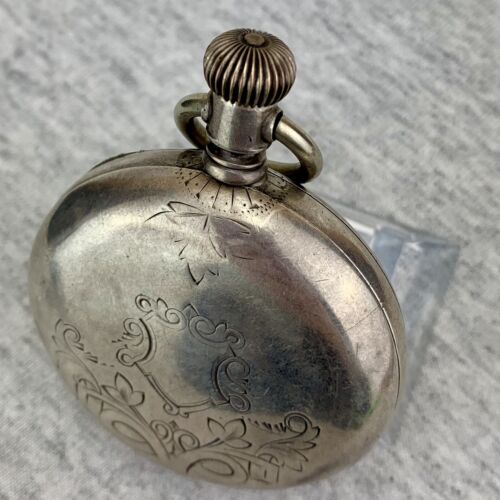 Waltham PS Bartlett Sterling Silber Modell 1877 Taschenuhr Ersatzteile restaurieren - Bild 9 von 15
