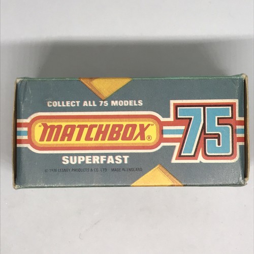 Lesney Matchbox Superfast No. 23 Atlas Truck 1975 Blue/Orange - England W/Box - Picture 19 of 21