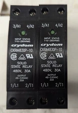 2 NEW CRYDOM SOLID STATE RELAYS CKRA4830P-10 480VOLT Input 110-280VRMS (709)