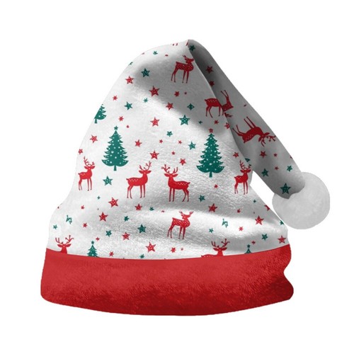 Merry Christmas Santa Claus Hat Happy New Year Christmas Party 3D Print Xmas Hat - Picture 12 of 15