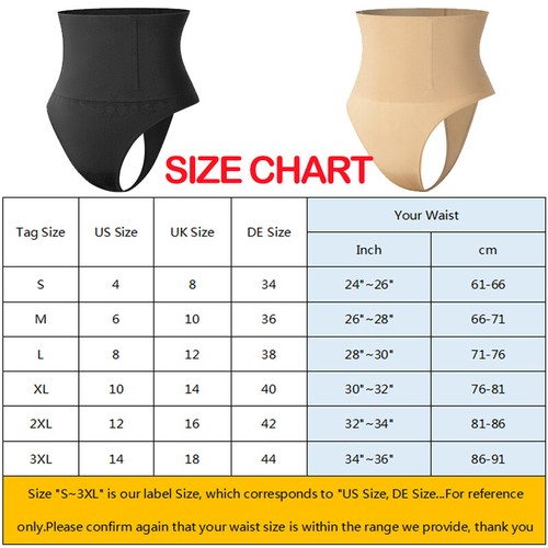 Damen Tanga Shaper Taillenmieder Trainer Gürtel Faja Body Bauch Höschen Shapewear - Bild 12 von 28