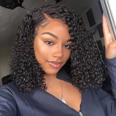 brazilian short curly bob wigs hair 13x4 lace front wigs curly hair  ebay
