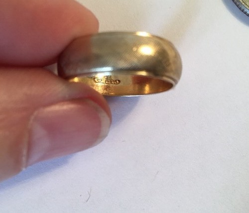 Vintage 14k Yellow Gold Wedding Band Ring 4.9 Grams - Picture 4 of 4