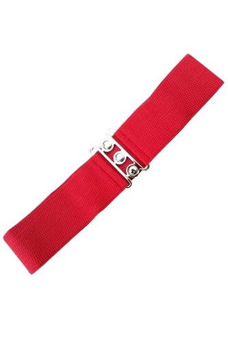 BANNED Retro Rockabilly 50s Waist Cincher Elastic Vintage Stretch Nurse Belt - Picture 25 of 45