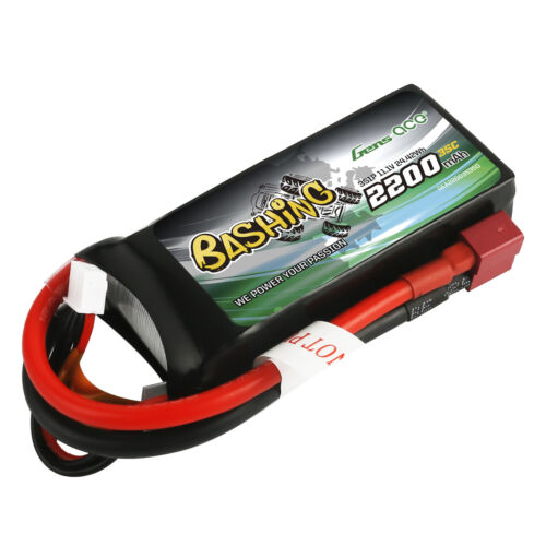 Gens Ace Bashing 2200mAh 11.1V 35C 3S Lipo Battery Pack With Deans T Plug - Picture 3 of 3