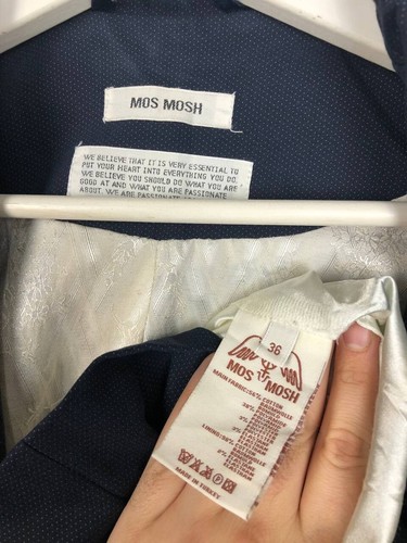 Mos Mosh Basic Blazer Jacket Blue size 36 - Picture 8 of 9