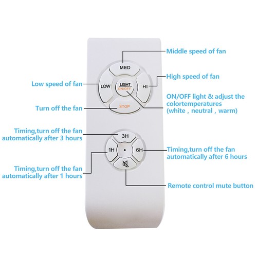 42"LED Crystal Chandelier Invisible Ceiling Fan Light Retractable Blade w/Remote - Picture 12 of 12