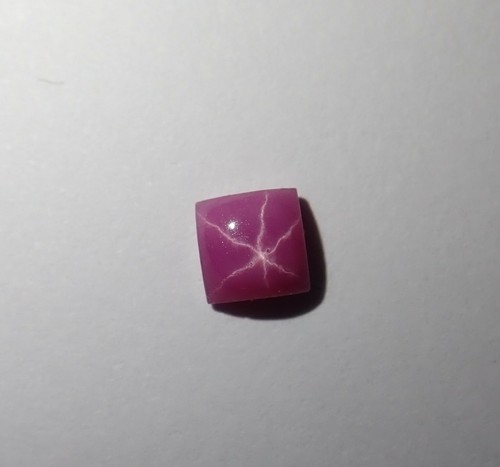 Opaque Star Ruby Square 4x4 mm Cabochon sharp cornered Lab-created 2 pcs Lot - Picture 8 of 8