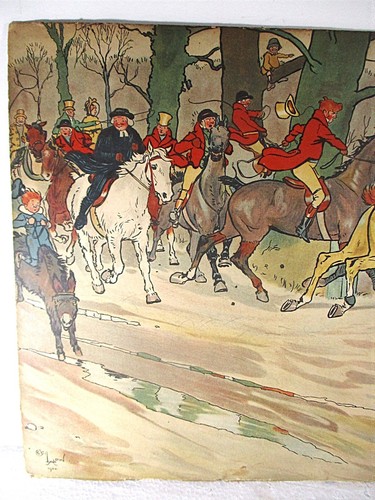 1900 ARTES Y MANUALIDADES PERÍODO CAZA DE ZORROS INGLÉS LITOGRAFÍA CECIL C. WINDSOR ALDIN - Imagen 3 de 8