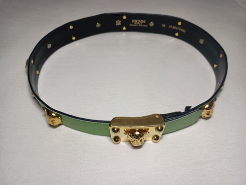Vintage Escada Leopard Stud Limettengrün Damen - Bild 3 von 7