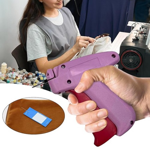 Etikettenpistole, Stichsäumpistole, Quilt-Tackerpistole mit 6 Nadeln für Kleidun - Afbeelding 5 van 12