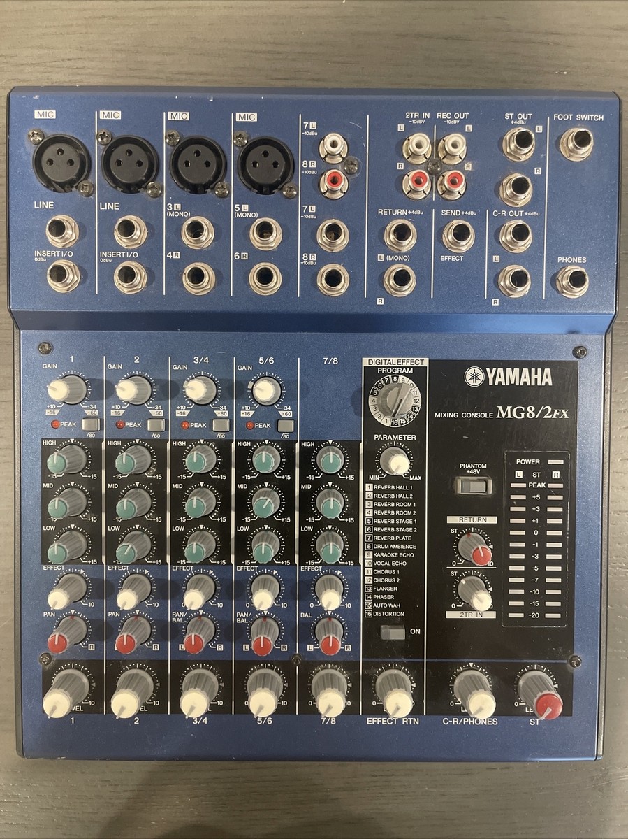 YAMAHA MG8/2FX Mixing Console Blue | eBay YAMAHA MG8/2FX Mixing Console Blue | eBay
