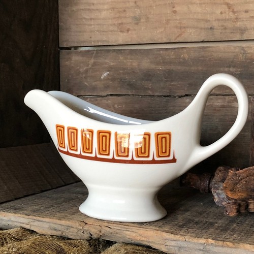 Shenango China DECORACIÓN DE ARTE MOD Servidor de salsa Artículos de restaurante Años 70 - Imagen 7 de 10