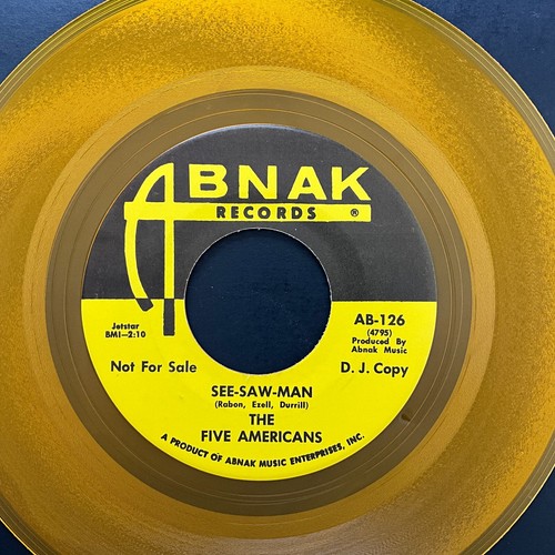 The Five Americans, 7:30 Guided Tour / See-Saw-Man, Promo, 7" 45rpm, Vinyl NM - Picture 2 of 2