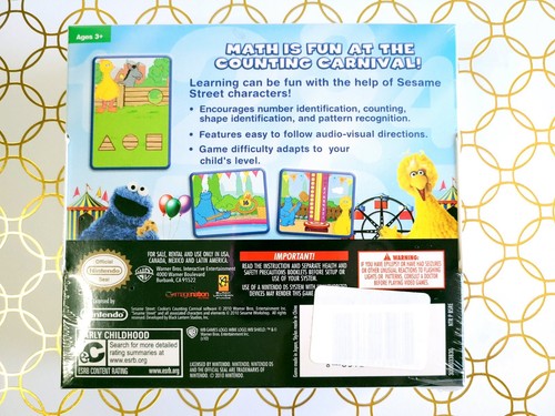 NEW Sesame Street - Cookie's Counting Carnival (Nintendo DS) CIB Authentic - Picture 2 of 7
