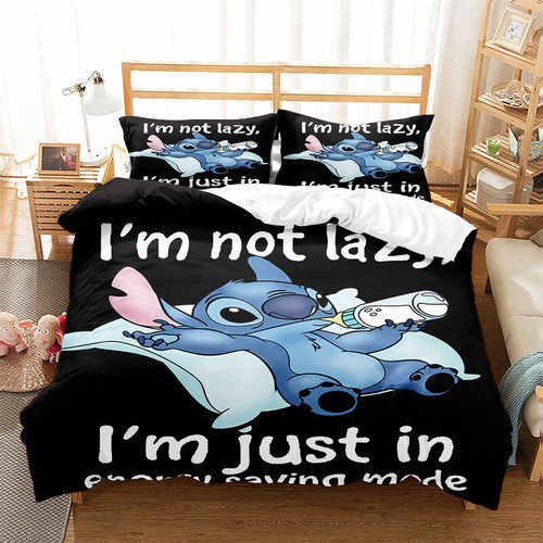 Lilo Stitch Duvet Cover Set With Pillowcase 3D Character Bedding Quilt Cover Set - Picture 4 of 12