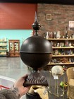 Metal Black/Brown Architectural Sphere Garden Finial