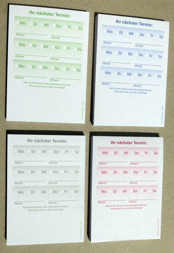 Terminblöcke-Terminzettel Nr. 2 -DIN A7- - f. Ärzte, Physio, Nagelstudio, Frisör - Bild 4 von 13