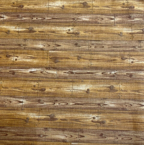 Brown Wood Flooring Siding Fabric BTFQ Rare OOP - Picture 1 of 3