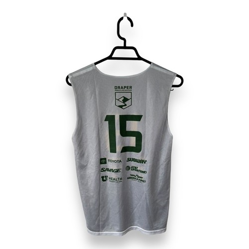 Adidas Utah Jazz Vest Junior Small White Blue Reversible Basketball Activewear - Picture 3 of 13