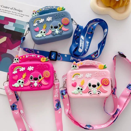 Stitch Silicone Bag Cartoon Anime Figure Stich Shoulder Bag Lilo & Stitch Gifts - Picture 13 of 27