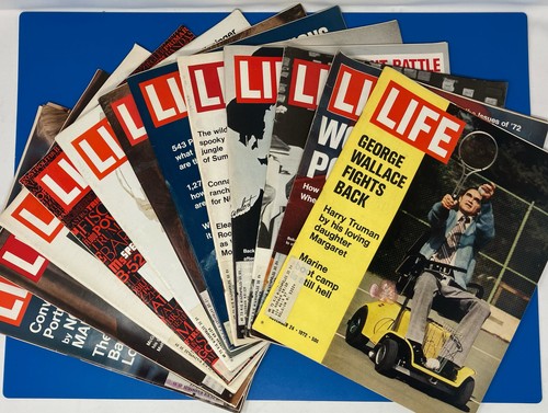LIFE Magazines Lot of 13 March-Dec 1972 Wallace Nixon Truman Vietnam Chaplin - Picture 1 of 24