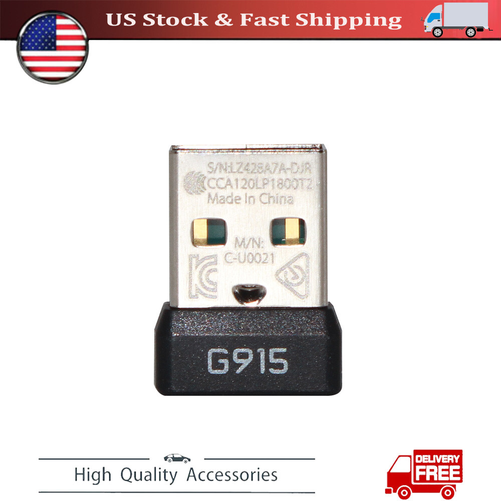 New USB Dongle Receiver for Logitech G915 Lightspeed Wireless Keyboard