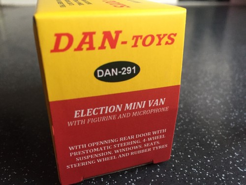 Dinky Toys 492/Dan Toys 291 Election Mini Van “Vote For Somebody” Superb Quality - Picture 8 of 11