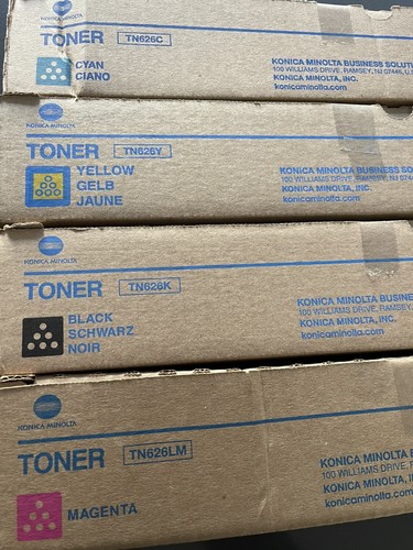 Genuine Konica Minolta TN626Y TN626C TN626K TN626LM Toner Cartridge - 第 5/7 張圖片