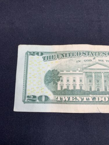 *STAR NOTE*-Birthday Bill-2013 #06241992-US $20 Bill San Fran Mint Mark - Picture 7 of 8