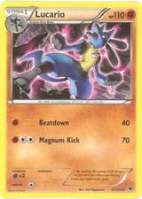 Pokemon Card - Fates Collide 47/124 - LUCARIO (rare) - NM/Mint