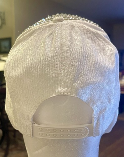 Nueva York Multicolor Blingy Sombrero Blanco Plata Estrás Gorra Deportiva Gorra Snapback - Imagen 6 de 17