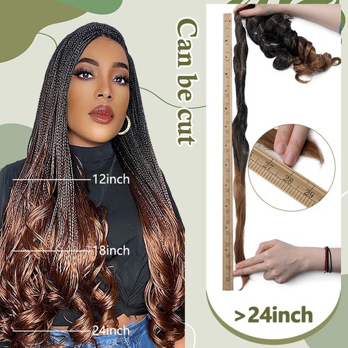 24" Darling Empress French Curl Braids Loose Curly Pre Stretched Twist Extension - Picture 7 of 27