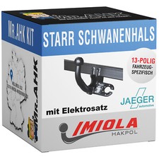 Für Citroen Berlingo L1 08-18 Anhängerkupplung starr +13polig spezifisch