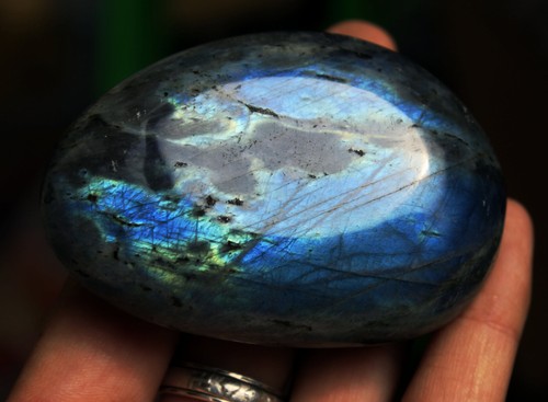 555g4pcs The rare / Blue/Yellow Labradorite Fire Mineral Specimen 1 - Imagen 9 de 11