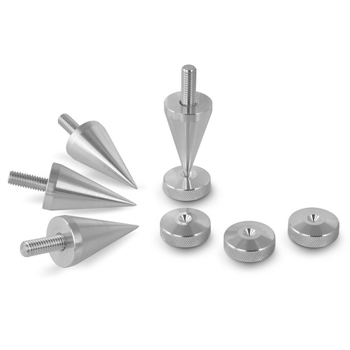 Precisiongeek 4x BIG M8 Speaker Spikes + 4 Aluminium Spike Pads HIFI Sub woofer