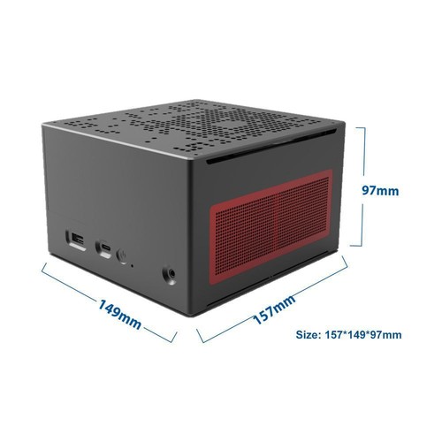 Mini Pc Intel Core i5 10500T Windows 10 OS HDMI DP 4K 60HZ PCIE*16 Half- - Picture 9 of 12