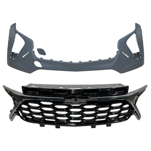 Front Bumper Cover Grille Assembly Grill Fit For Chevy Trax RS 2024 2025 - Picture 6 of 16