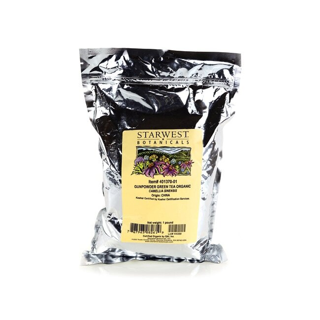 Органический зеленый чай Starwest Botanicals Gunpowder, упаковка 1 фунт