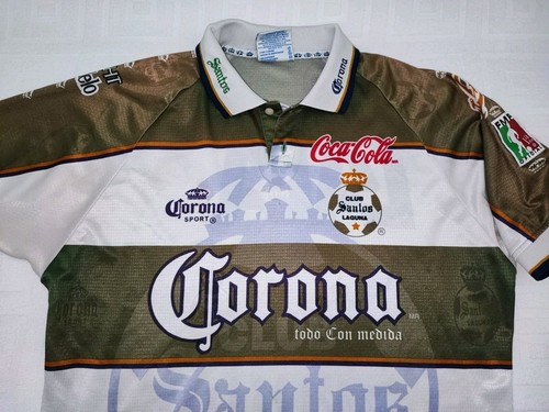MAGLIA CALCIO MESSICO SANTOS LAGUNA CAMISETA VINTAGE 1997 1998 1999 2000 SHIRT - Foto 2 di 9