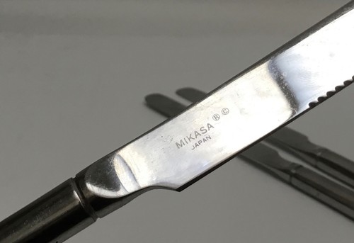 Set of 3 Mikasa ZENA Dinner Knives Japan 18/8   8 1/2” - Picture 2 of 2